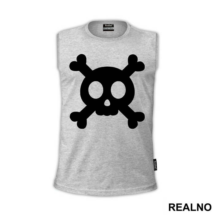 Cute Black Skull - Art - Majica