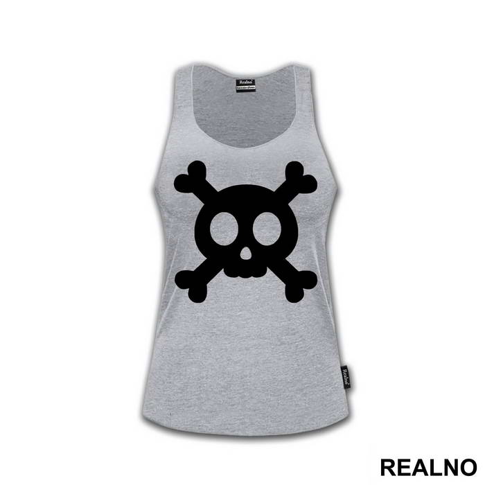 Cute Black Skull - Art - Majica