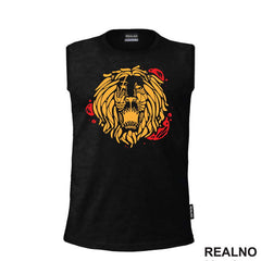 Lion - Illustration - Red - Lav - Životinje