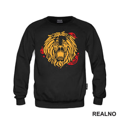 Lion - Illustration - Red - Lav - Životinje