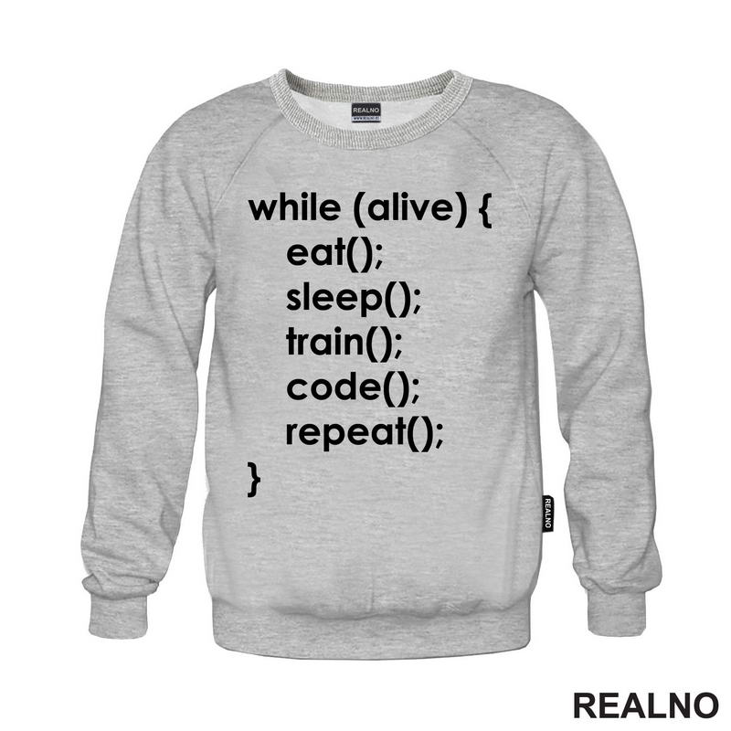 Eat, Sleep, Train, Code, Repeat - Geek
