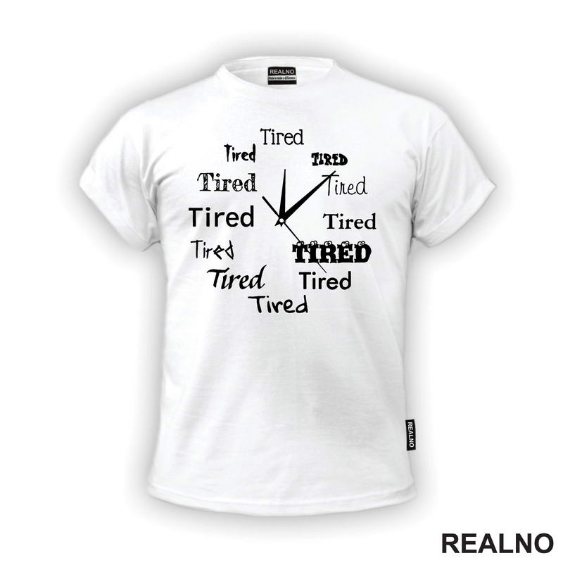 Tired - Mood Wall Clock - Humor
