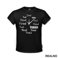 Tired - Mood Wall Clock - Humor