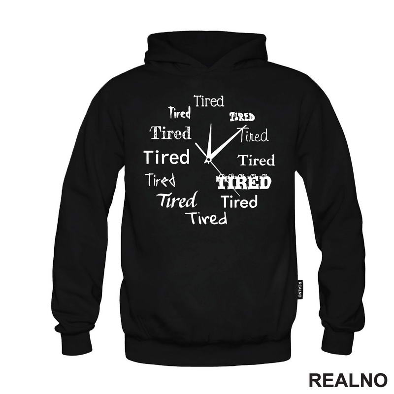 Tired - Mood Wall Clock - Humor