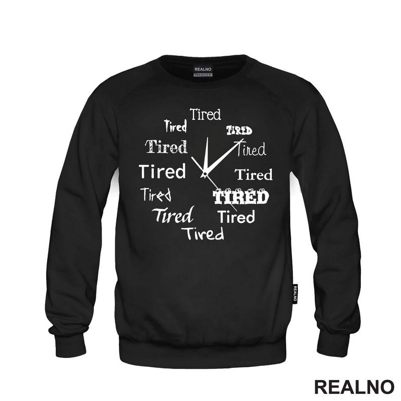Tired - Mood Wall Clock - Humor