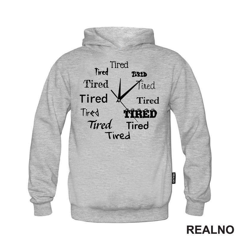 Tired - Mood Wall Clock - Humor