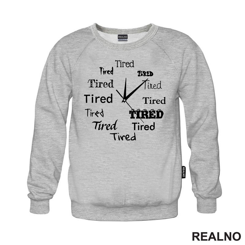 Tired - Mood Wall Clock - Humor