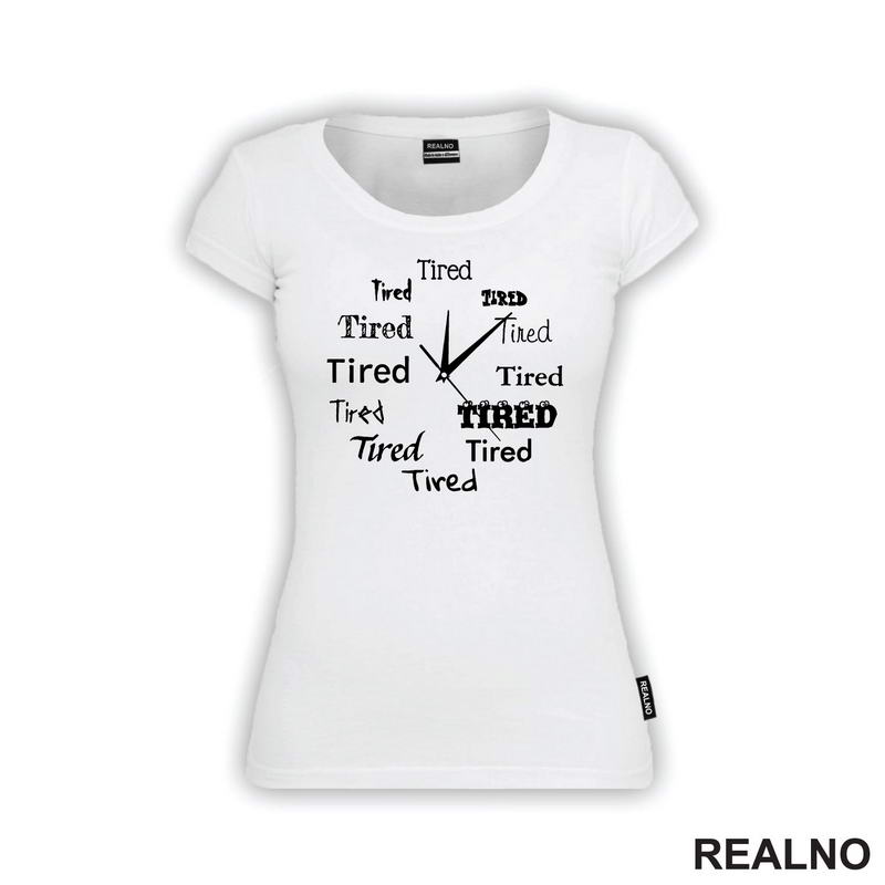 Tired - Mood Wall Clock - Humor