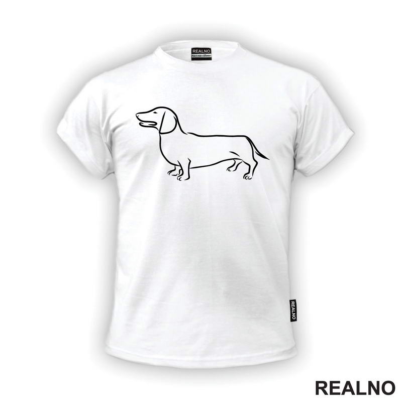 Dachshund Line Drawing - Jazavičar - Pas - Dog