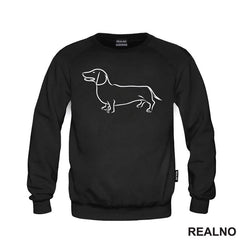 Dachshund Line Drawing - Jazavičar - Pas - Dog