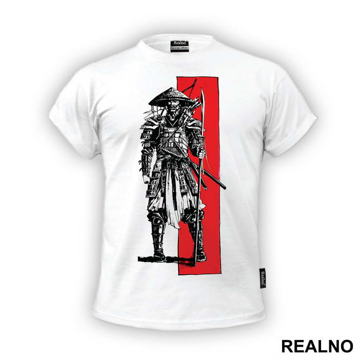 Holding His Polearm - Samurai - Majica