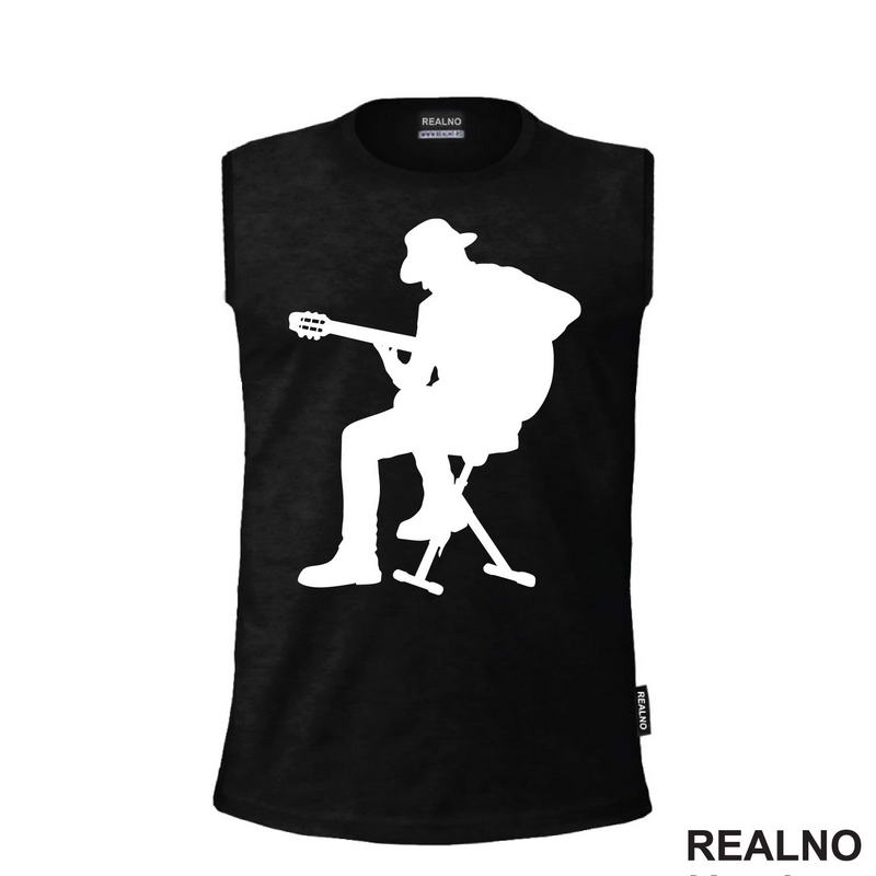 Playing Guitar - Silhouette - Muzika