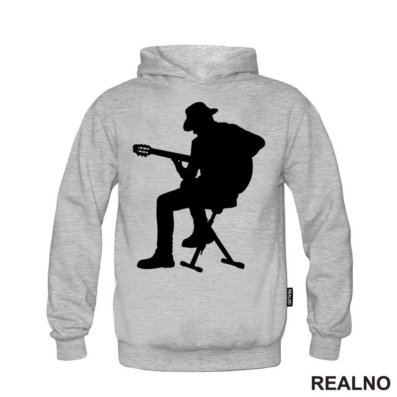 Playing Guitar - Silhouette - Muzika