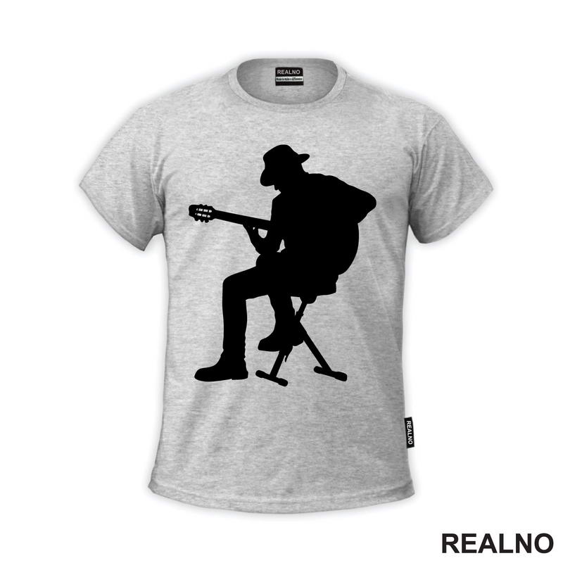 Playing Guitar - Silhouette - Muzika