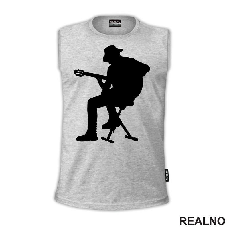 Playing Guitar - Silhouette - Muzika
