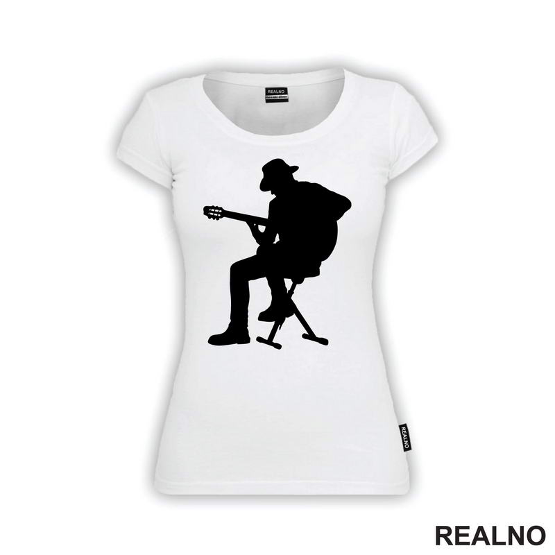 Playing Guitar - Silhouette - Muzika