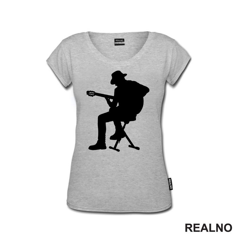 Playing Guitar - Silhouette - Muzika