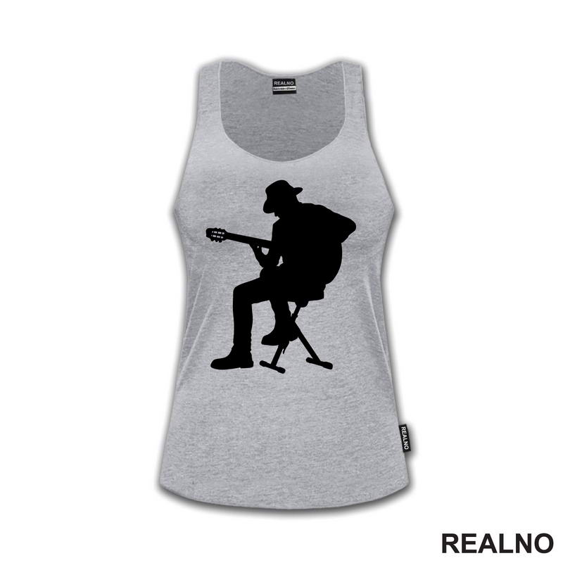 Playing Guitar - Silhouette - Muzika
