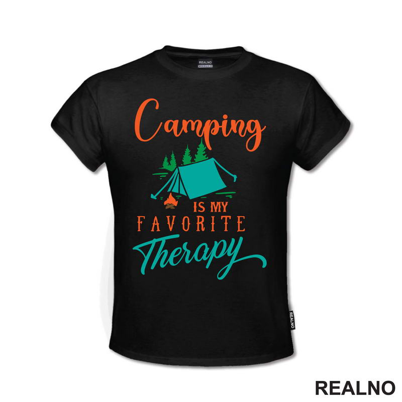 Camping Is My Favorite Therapy - Colors - Planinarenje - Kampovanje - Priroda - Nature
