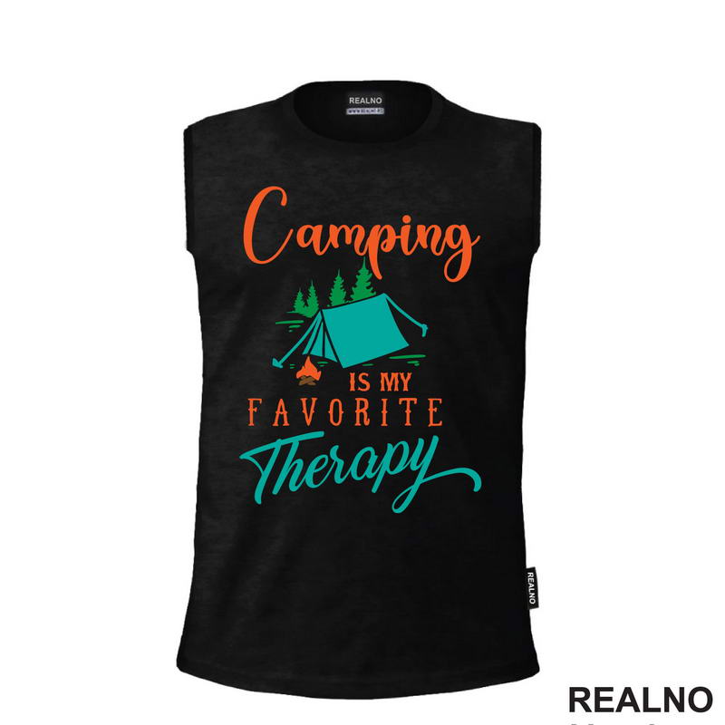 Camping Is My Favorite Therapy - Colors - Planinarenje - Kampovanje - Priroda - Nature