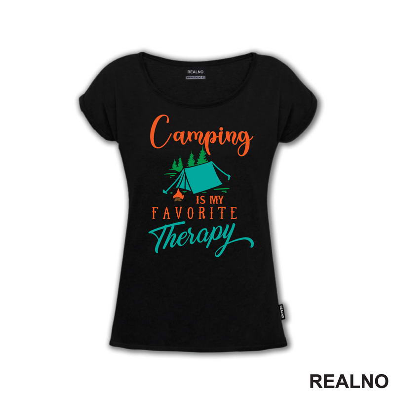 Camping Is My Favorite Therapy - Colors - Planinarenje - Kampovanje - Priroda - Nature