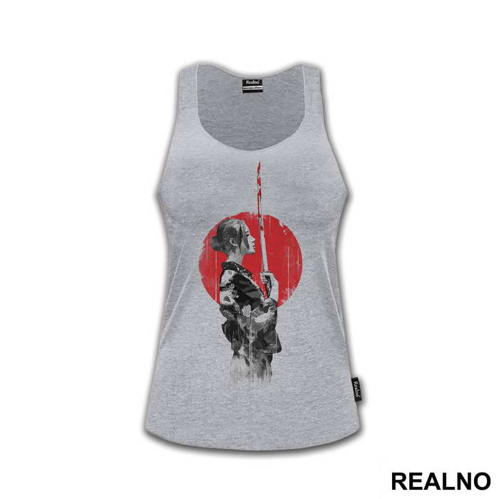 Geisha With Bloody Sword - Samurai - Majica