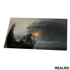Ship And Sea Monster - God Of War - Podmetač za sto