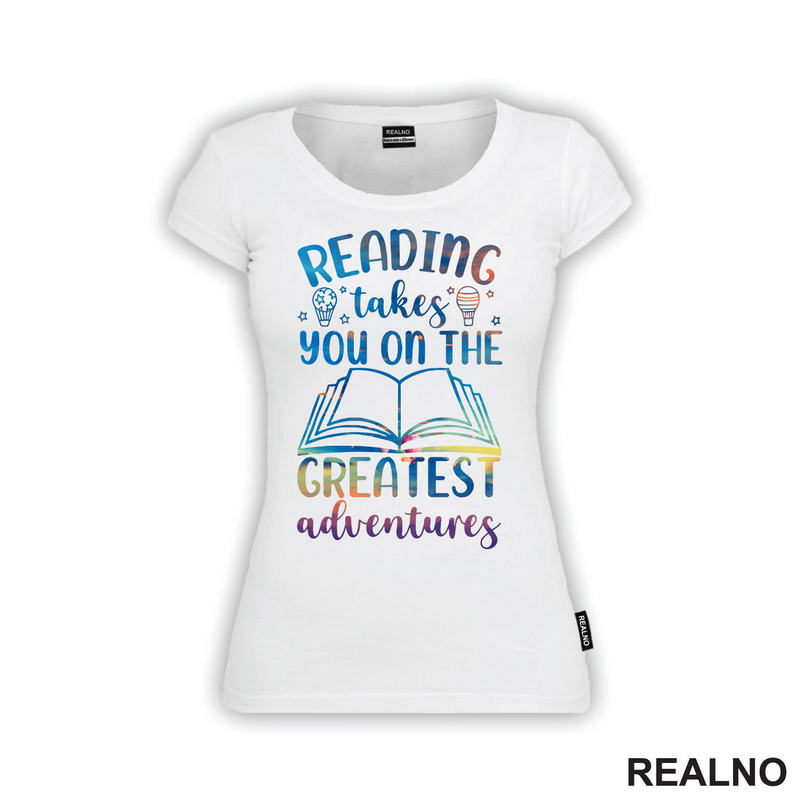 Reading Takes You On The Greatest Adventures - Open - Colors - Books - Čitanje - Knjige