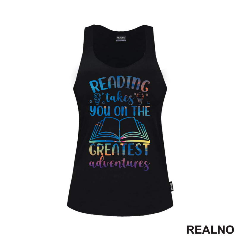 Reading Takes You On The Greatest Adventures - Open - Colors - Books - Čitanje - Knjige