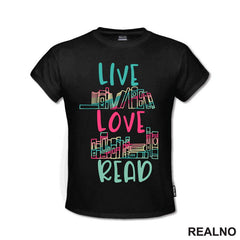 Live Love Read - Book Shelf - Colors - Books - Čitanje - Knjige