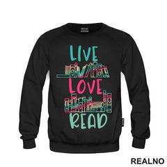 Live Love Read - Book Shelf - Colors - Books - Čitanje - Knjige