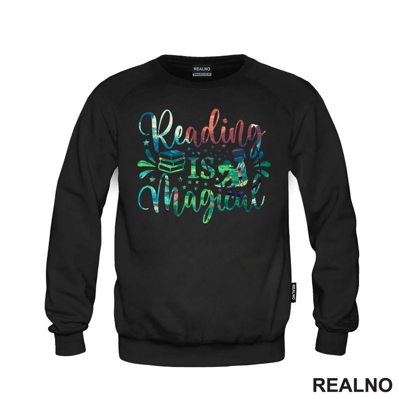 Reading Is Magical - Nature Background - Books - Čitanje - Knjige