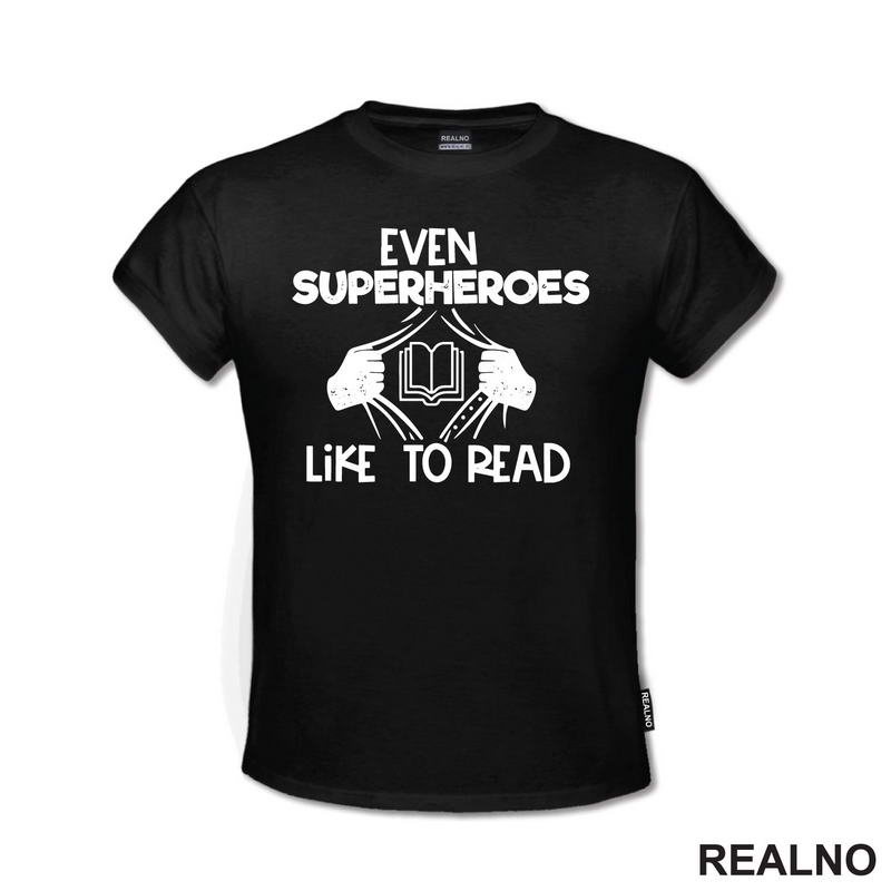 Even Superheroes Like To Read - Books - Čitanje - Knjige