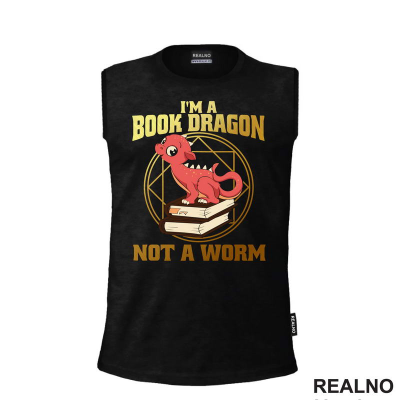 I'm A Book Dragon Not A Worm - Golden - Books - Čitanje - Knjige
