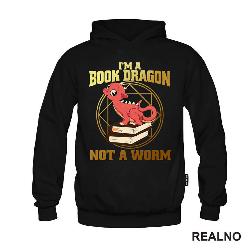I'm A Book Dragon Not A Worm - Golden - Books - Čitanje - Knjige