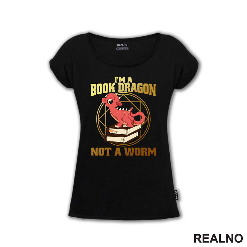 I'm A Book Dragon Not A Worm - Golden - Books - Čitanje - Knjige