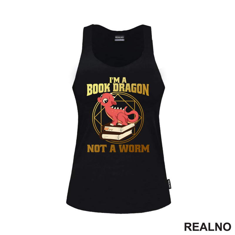 I'm A Book Dragon Not A Worm - Golden - Books - Čitanje - Knjige