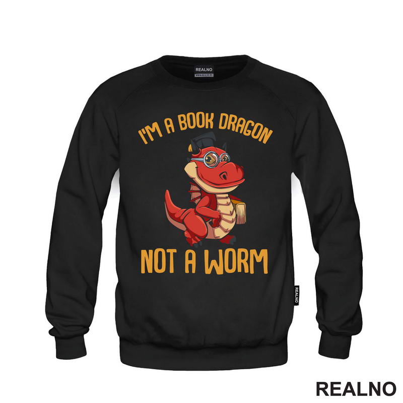 I'm A Book Dragon Not A Worm - Red Dragon - Books - Čitanje - Knjige