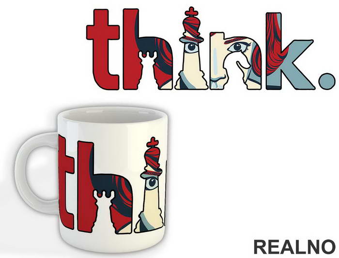 Think - Elizabeth Harmon - Queen's Gambit - Šolja