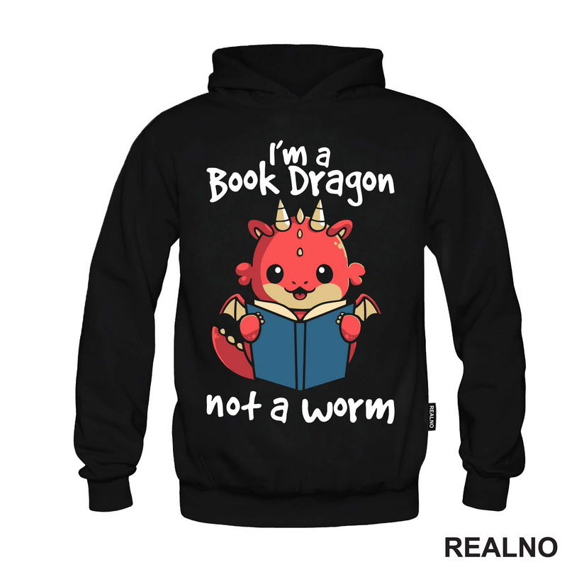 I'm A Book Dragon Not A Worm - Baby Dragon - Books - Čitanje - Knjige