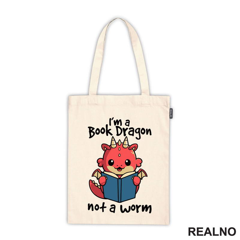 I'm A Book Dragon Not A Worm - Baby Dragon - Books - Čitanje - Knjige