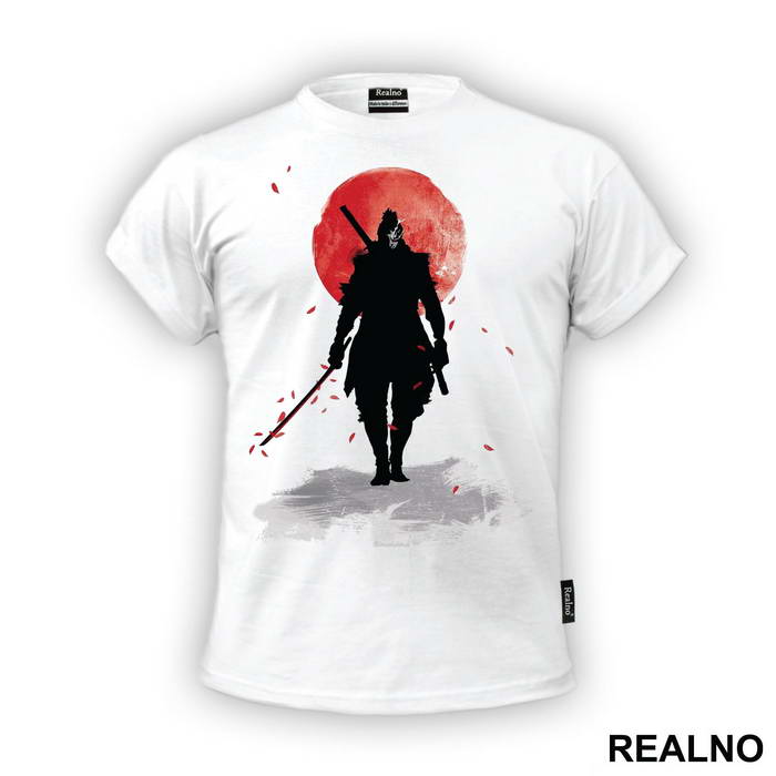 Sekiro - Red Moon And Petals - Samurai - Majica