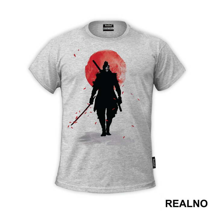 Sekiro - Red Moon And Petals - Samurai - Majica