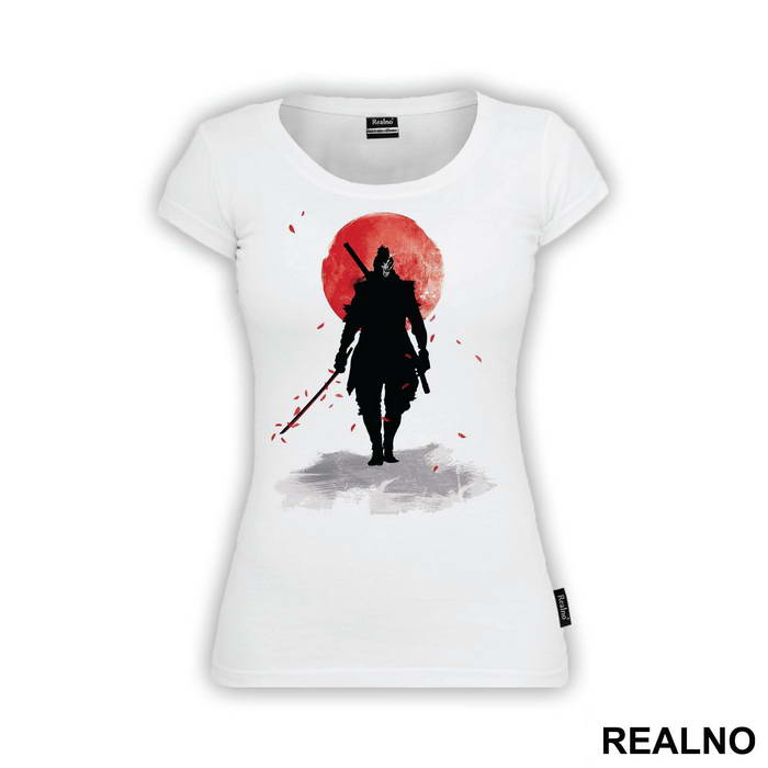 Sekiro - Red Moon And Petals - Samurai - Majica