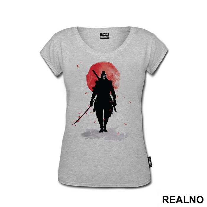 Sekiro - Red Moon And Petals - Samurai - Majica