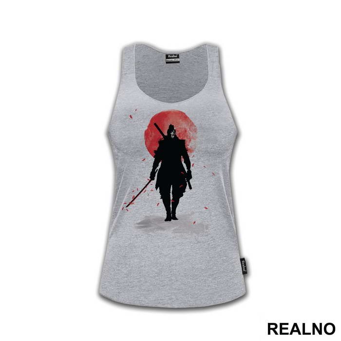 Sekiro - Red Moon And Petals - Samurai - Majica