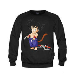 Tying His Belt - Goku - Dragon - Ball - Majica