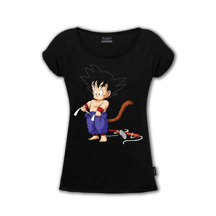 Tying His Belt - Goku - Dragon - Ball - Majica