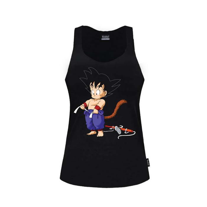 Tying His Belt - Goku - Dragon - Ball - Majica