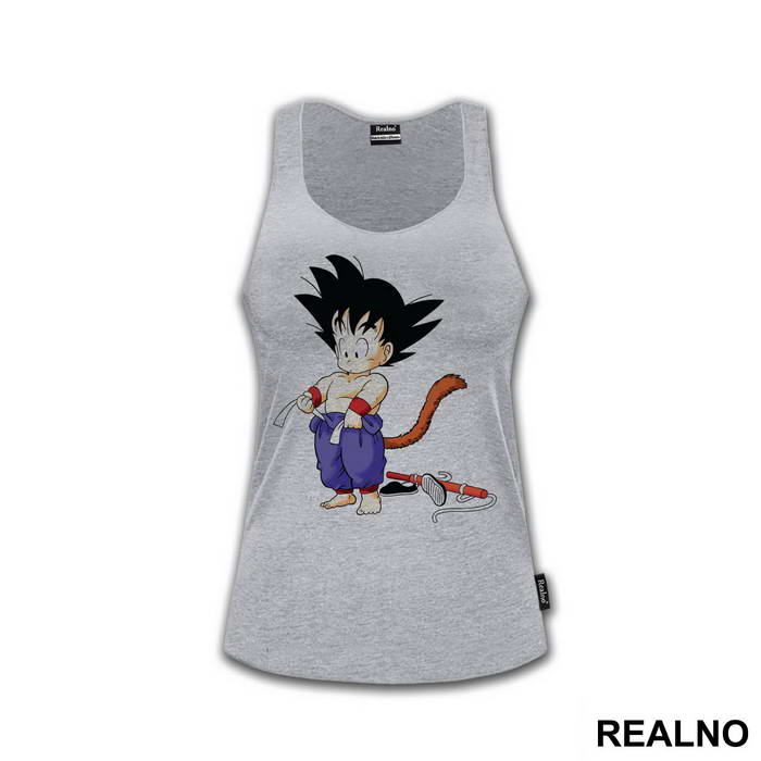 Tying His Belt - Goku - Dragon - Ball - Majica